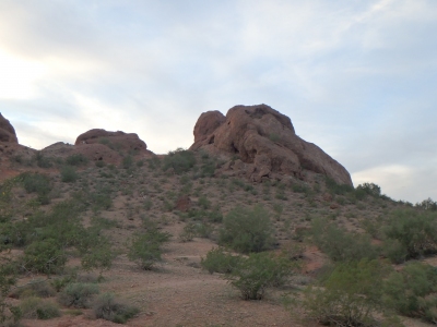 Papago Buttes, West